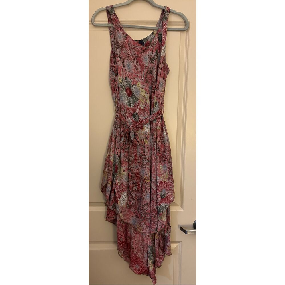 NWT Boho Lightweight Floral Belted Layered Dress Cover up India M/L One size